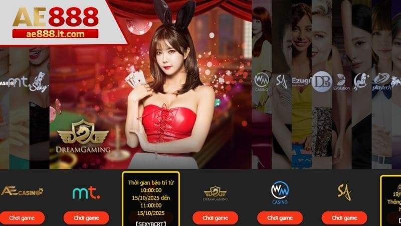 Lựa chọn sảnh tại danh mục Sòng bài