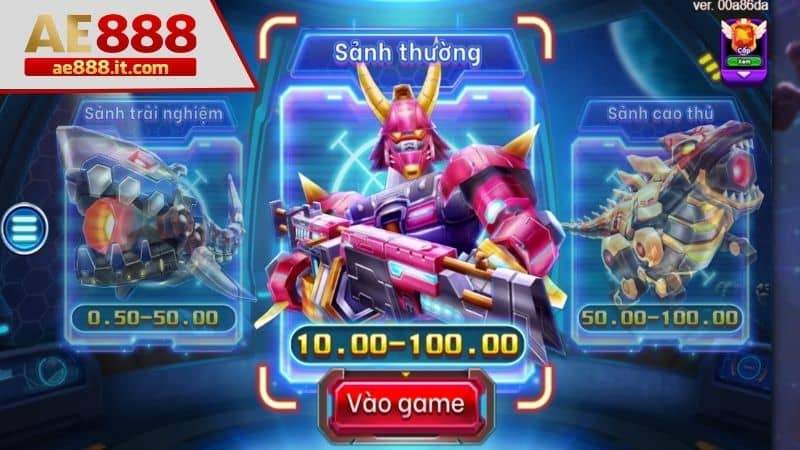 Các phòng cược có trong Bắn Cá Vũ Trụ tại AE888